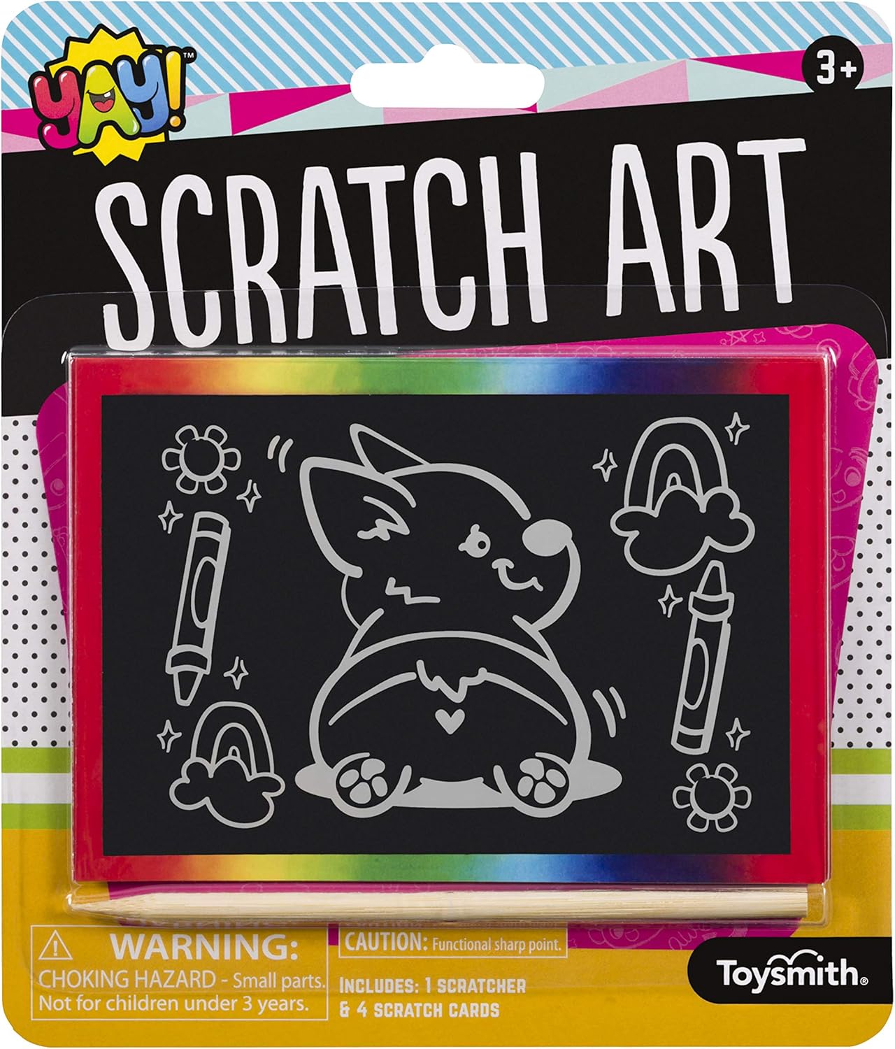 Toysmith Scratch Art, Reveal The Four Different Designs