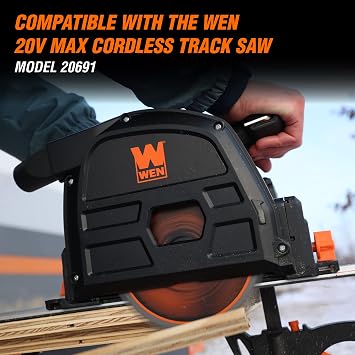 WEN CT9502 100-Inch Track Saw Track Guide Rail and Adapters