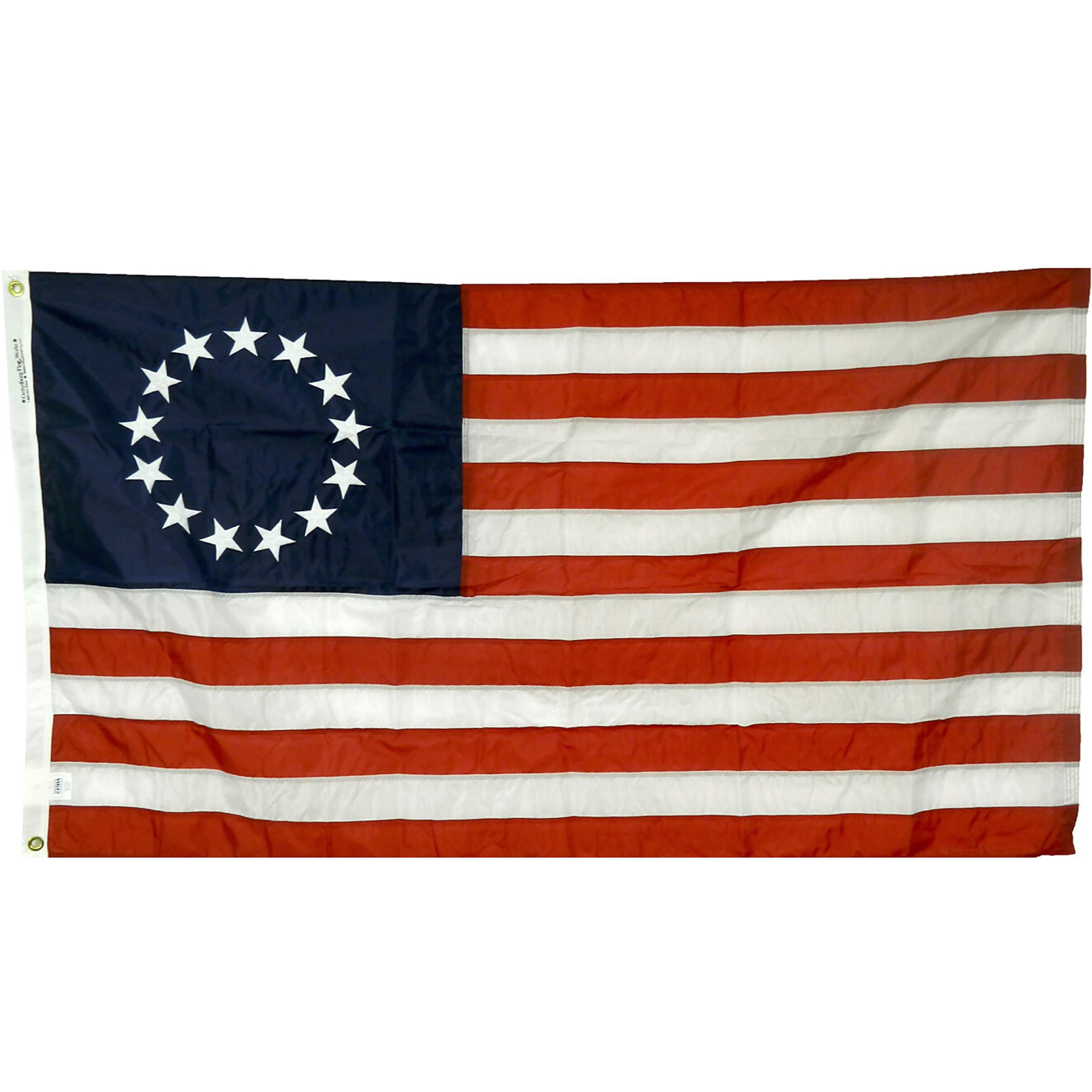 60s～ アメリカ国旗 3x5フィート Amazon.com : 3x5' Betsy Ross (1st Stars & Stripes) All- Weather