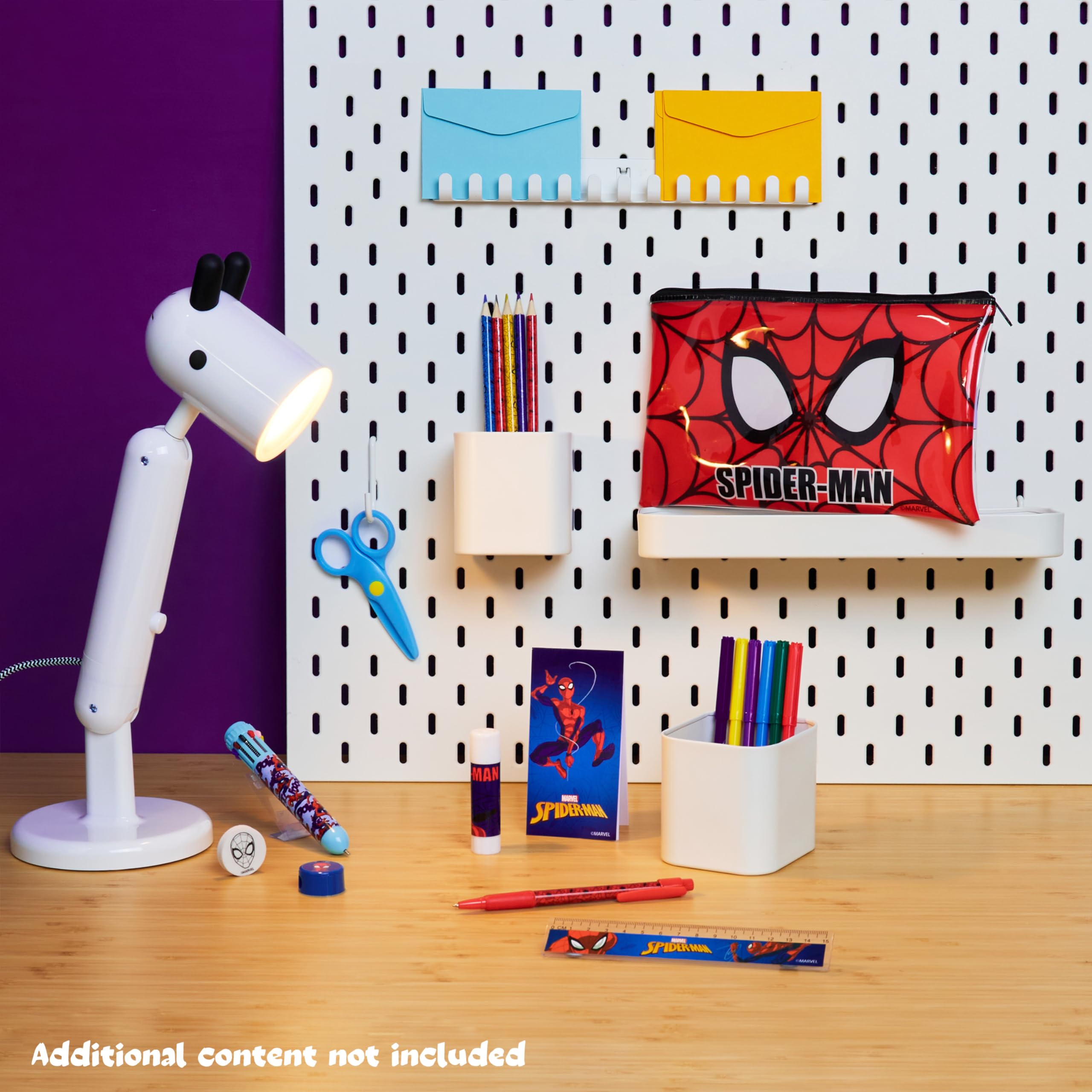 Marvel Spiderman Boy's Pencil Case with School Supplies Included, Coloured Pencils, Pen, Stationery Kit, Gift for Children - Image 2