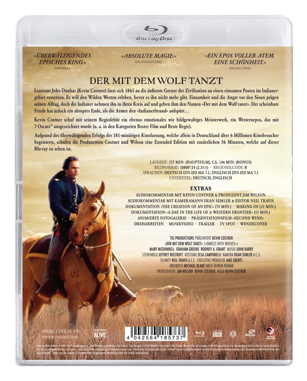 Der mit dem Wolf tanzt - Extended Version [Blu-ray]