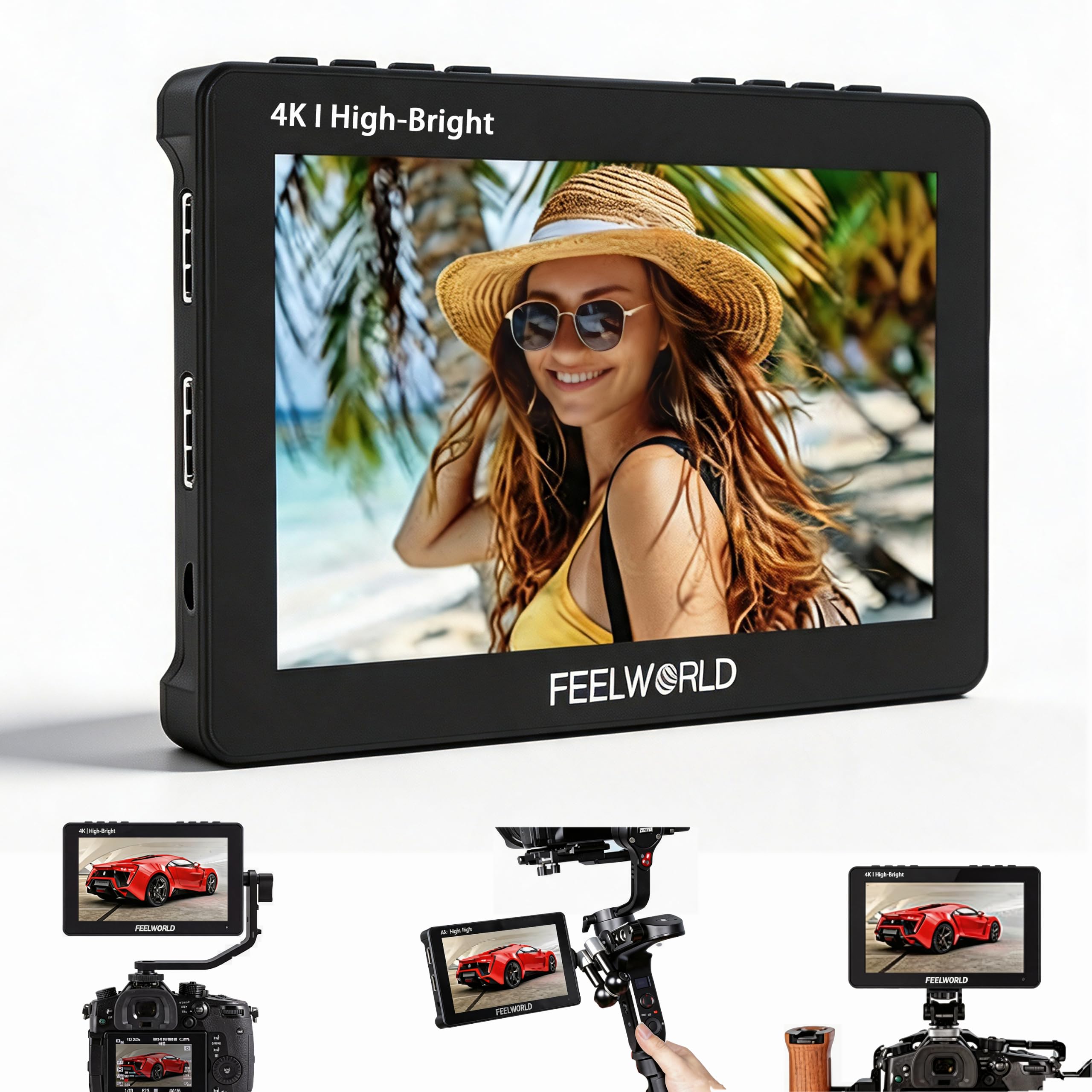 FEELWORLD F5 Prox 5.5" Camera Field Monitor, 1600nit HD IPS Touch Screen