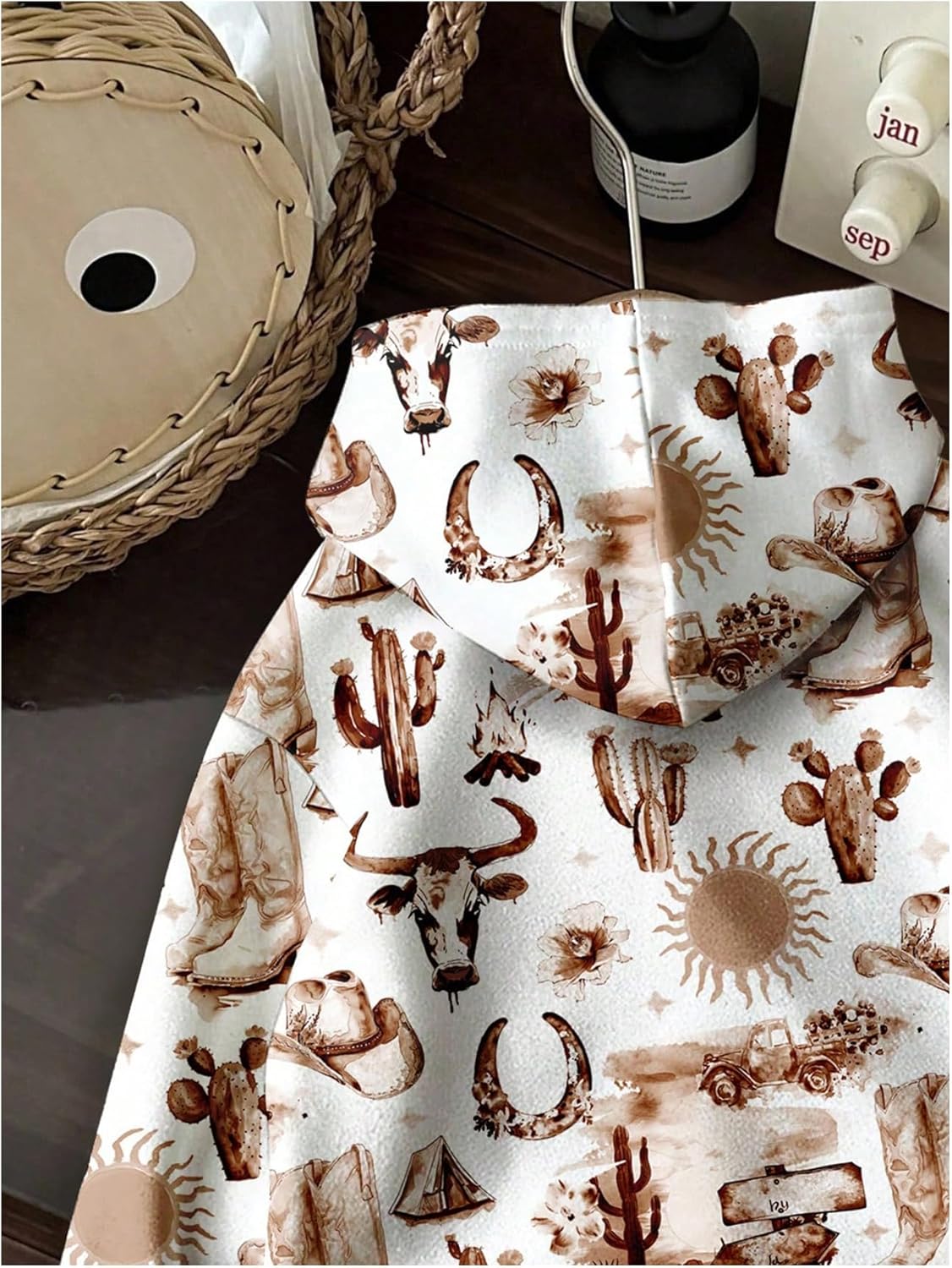 Women's Cowgirls Graphic Hoodies Lightweight Long Sleeve Hooded Sweatshirts Western Outfits - Image 5