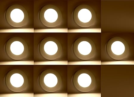 Signature Enterprise 3W Round Surface COB Button LED Light (Warm White) - Pack of 10