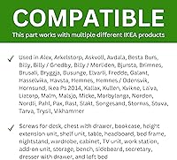Vista 6 de Spare Hardware Parts Tornillo de fijación de bloqueo de leva (repuesto para pieza IKEA #118331) (paquete de 8)