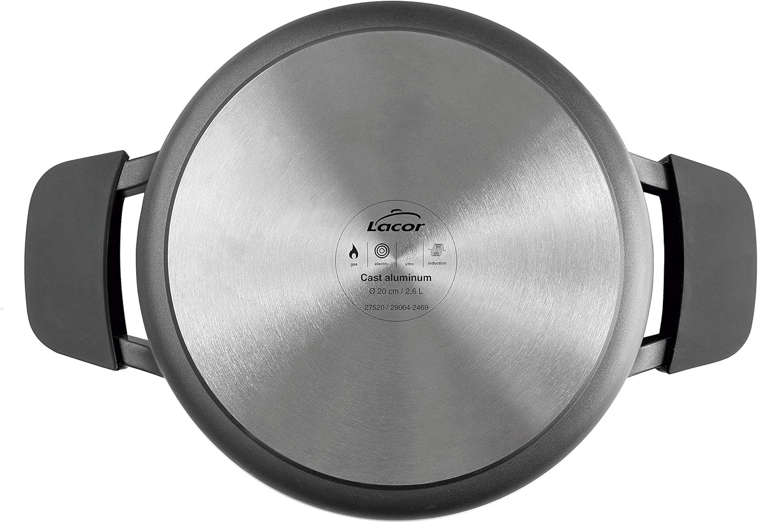 Lacor Titanium Pro Casserole with Non-Stick Lid, 28 cm, Aluminium
