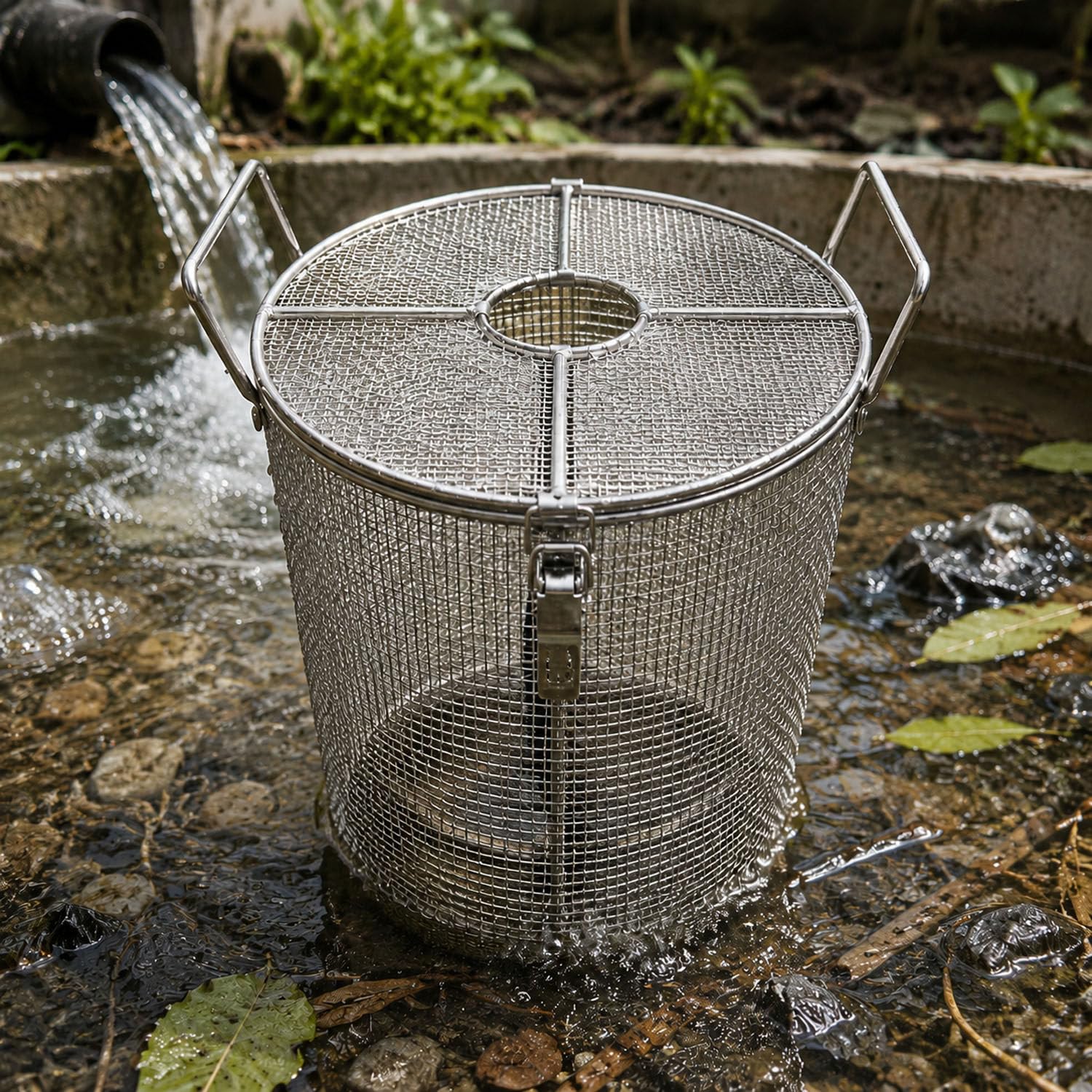 COAKUE 304 Stainless Steel Submersible Pump Guard 2mm-30 * 80cm/12 * 31in