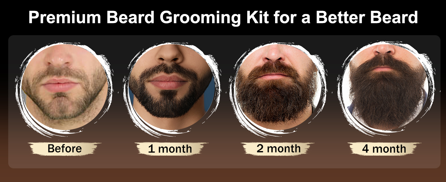 XIKEZAN Fathers Day Gifts for Dad Husband,Beard Kit Gifts for Men Grooming & Care w/Beard Conditioner, Wash,Oil,Balm,Birthday Valentines Easter Gifts for Mens Him Boyfriend Christmas Stocking Stuffers