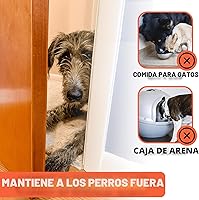 Vista 3 de Door Buddy Soporte de puerta para gatos – Soporte de pestillo de puerta de gato más fácil para mantener la puerta interior abierta para mascotas