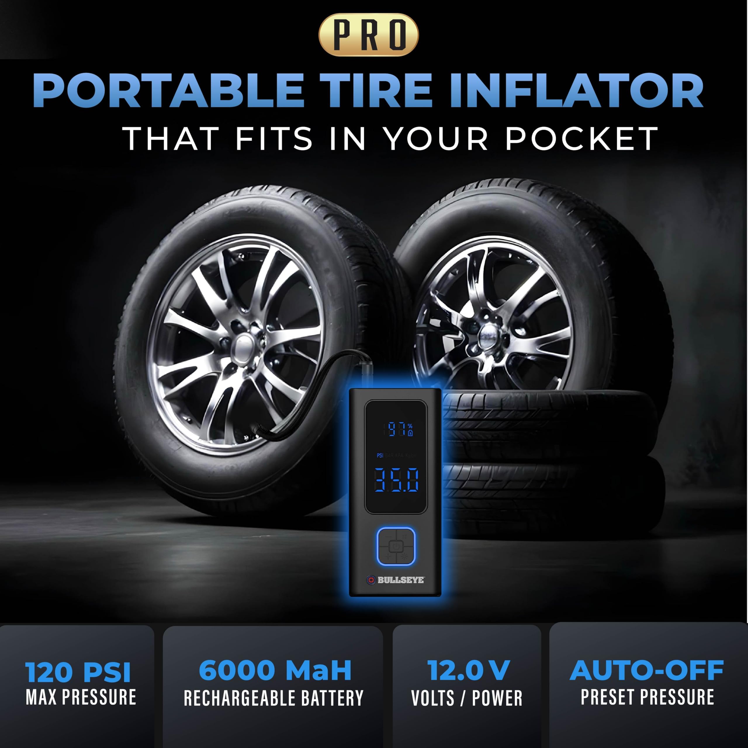 Amazon.com: POCKET AIR PRO Tire Inflator Portable Air Compressor