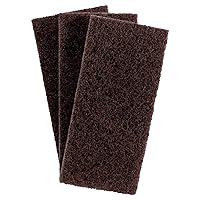 Vista 6 de 3M Doodlebug Brown Scrub 'N Strip Pad 8541, 4.625 pulgadas x 10 pulgadas (20 unidades)