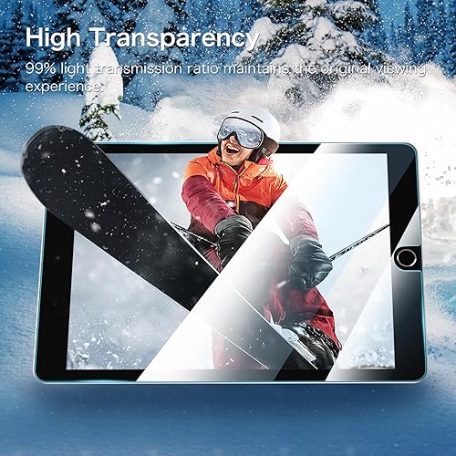 Miniatura 3 de Fintie Protector de pantalla de vidrio templado para iPad de 9 8 7 generación (20212020 2019) de 10.2 pulgadas y iPad Air 3 de 10.5 pulgadas