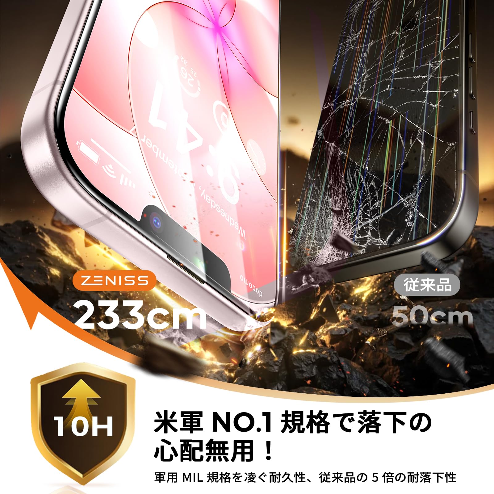 Amazon | iphone 17e ガラスフィルム 用 【米軍No.1規格航空材料&独創