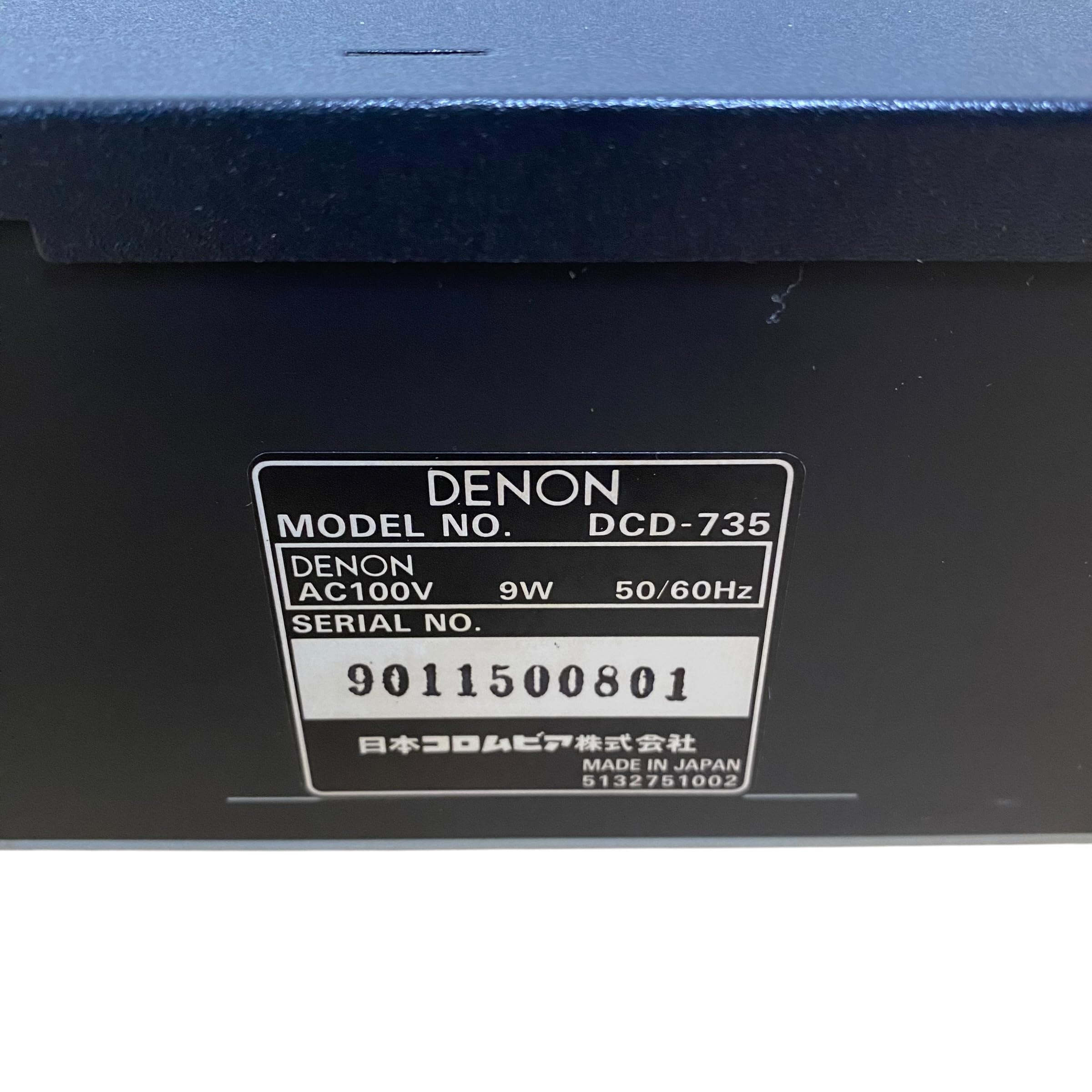Amazon.co.jp: DENON デノン(デンオン) DCD-735-K ブラック CD