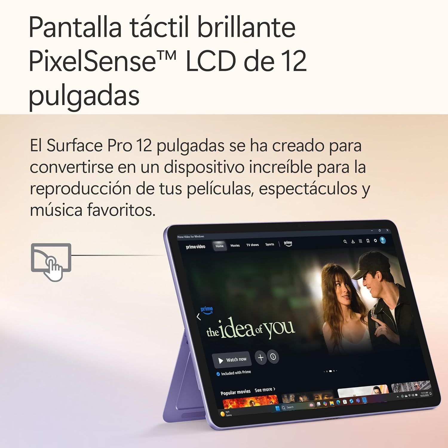 Microsoft Surface Pro | Copilot+ PC | Pantalla táctil LCD 12” | Snapdragon X Plus | 16GB RAM | Almacenamiento de 512GB | Último Modelo | Violeta 5