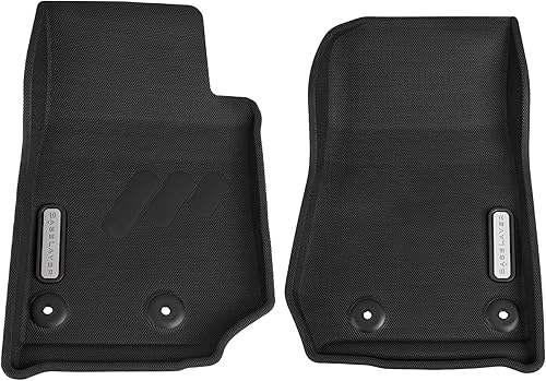 BaseLayer Alfombrillas delanteras para Jeep Wrangler JK Tapetes impermeables ajustables a medida para vehículos Wrangler JK 2014-2018, tapetes