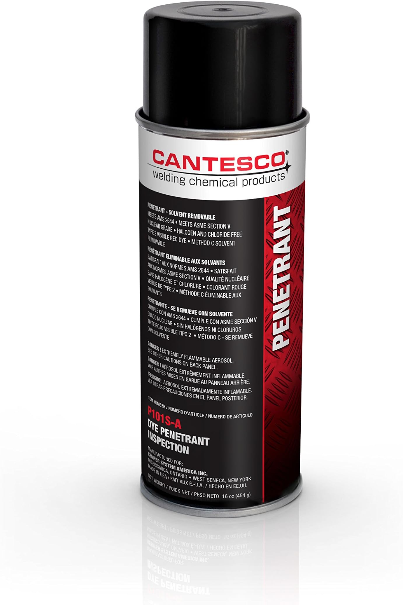 P101S-A Red Visible Dye Penetrant, Solvent Removable