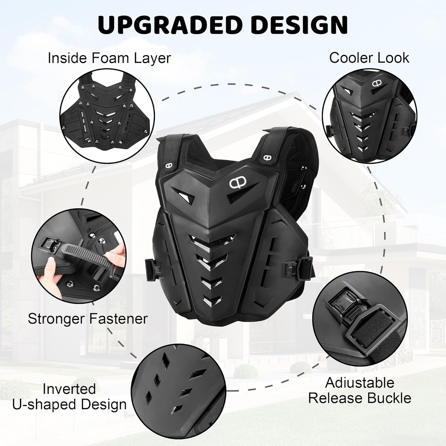 DA - Kids Dirt Bike Gear - Youth Motorcycle Riding Protective Gear Motocross Armor Suit Chest Protector for Boys Girls Mountain Biking Cycling