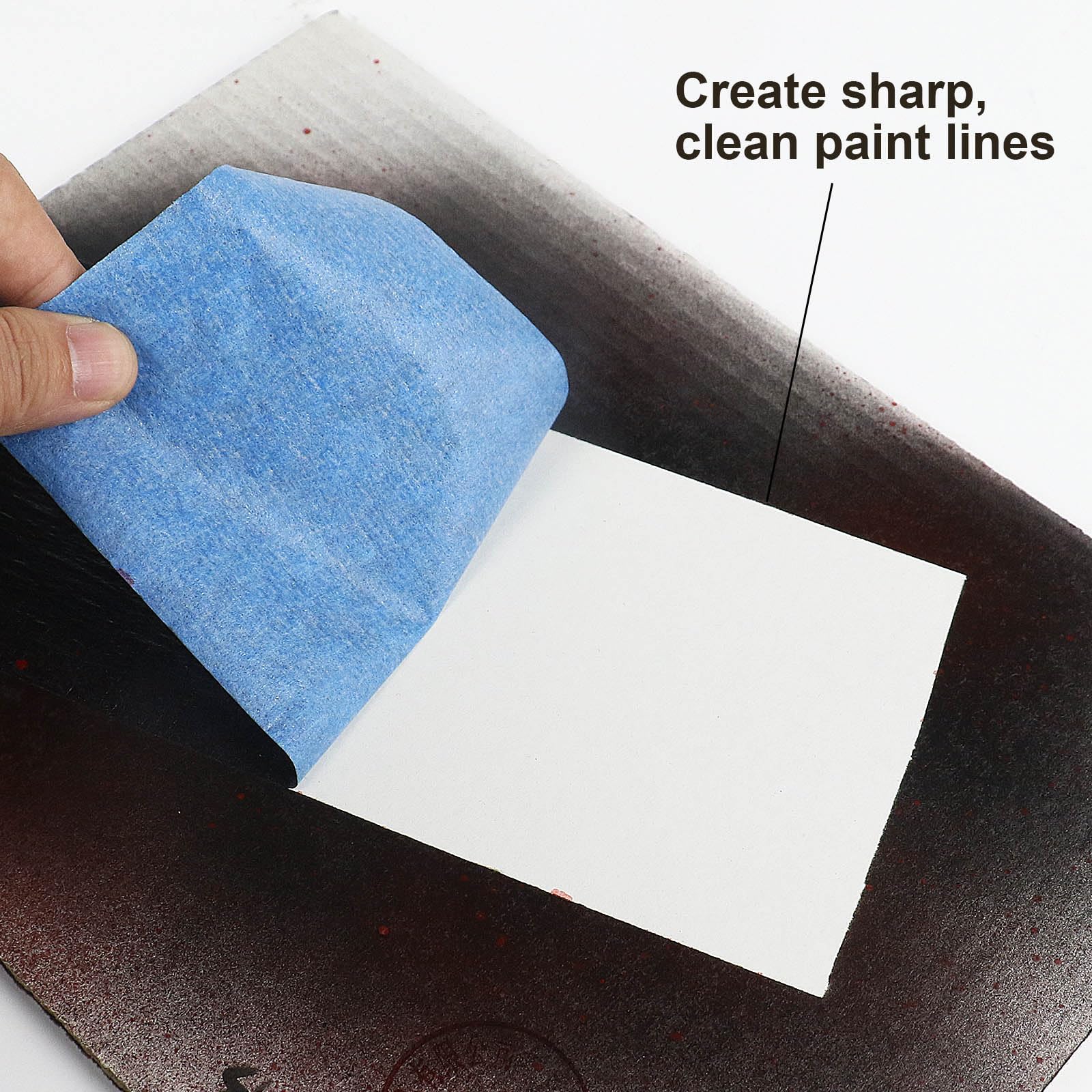 BOMEI PACK Cinta de pintor azul ancha de 9 pulgadas x 60 yardas, cinta de impresión 3D para corte láser, cinta de enmascarar ancha de eliminación limpia de 21 días