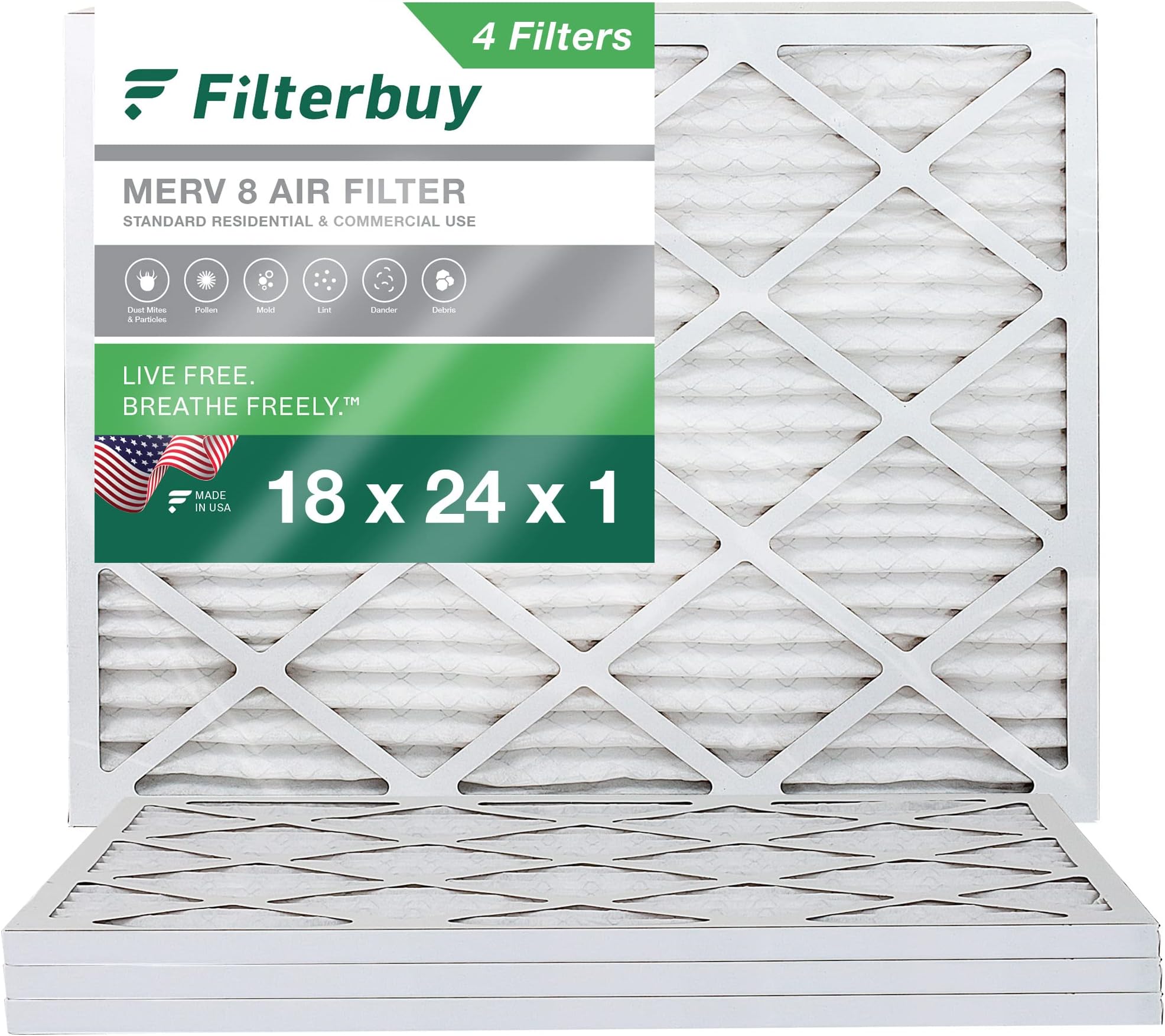 Precisionaire Furnace Air Filter 18 " X 24 " X 1 " Fiberglass