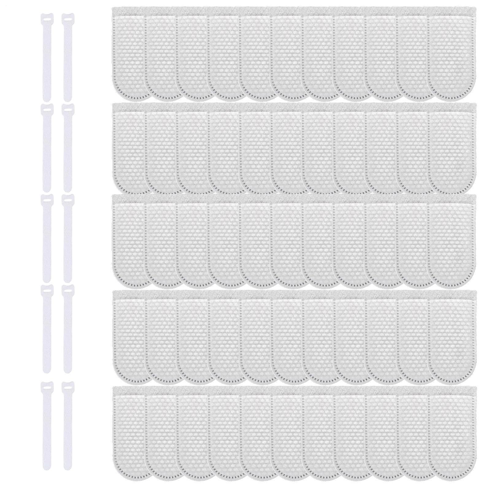 Sacchetti Filtro In Cotone Per Rubinetto – Confezione Da 50 Sacchetti Filtro Antispruzzo Per Acqua | Copertura Rubinetto Universale Antispruzzo Ṕer Cucina, Bagno, Ufficio E Giardino