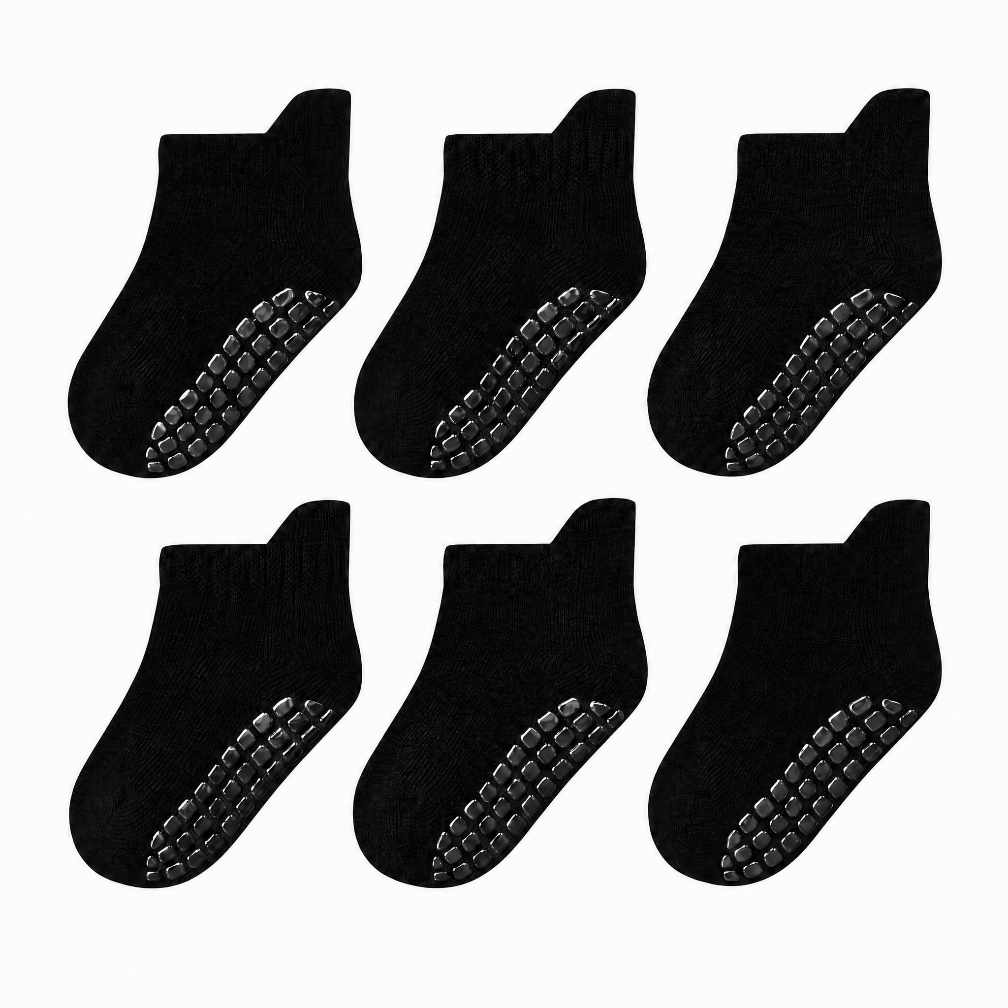 Toddler Non Slip Grip Ankle Socks with Grippers for Baby Boys Girls