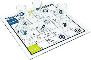 Shooters & Ladders Drinking Game - Fairly Odd Novelties - Fun Shot Glasses Party Game Gift Set