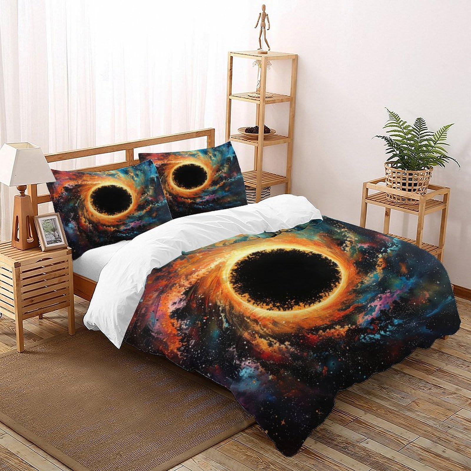 Linge de lit microfibre anti-plis et doux pour literie de grande taille