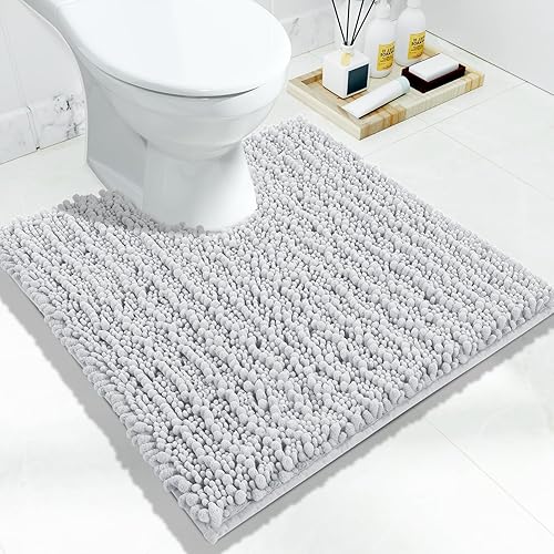 Miniatura 93 de Yimobra Alfombras de baño grandes antideslizantes lavables de 36 x 24 pulgadas, tapete de baño de chenilla ultra suave y absorbente, alfombra de