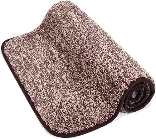 Lifewit Tapete para puerta delantera, absorbente de agua, de perfil bajo, 35 x 24 pulgadas, lavable a máquina, para interiores, alfombra de entrada