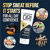 Vista 3 de Certain Dri Loción antitranspirante para manos, protección contra el sudor las 24 horas para sudoración excesiva e hiperhidrosis palmar, secado