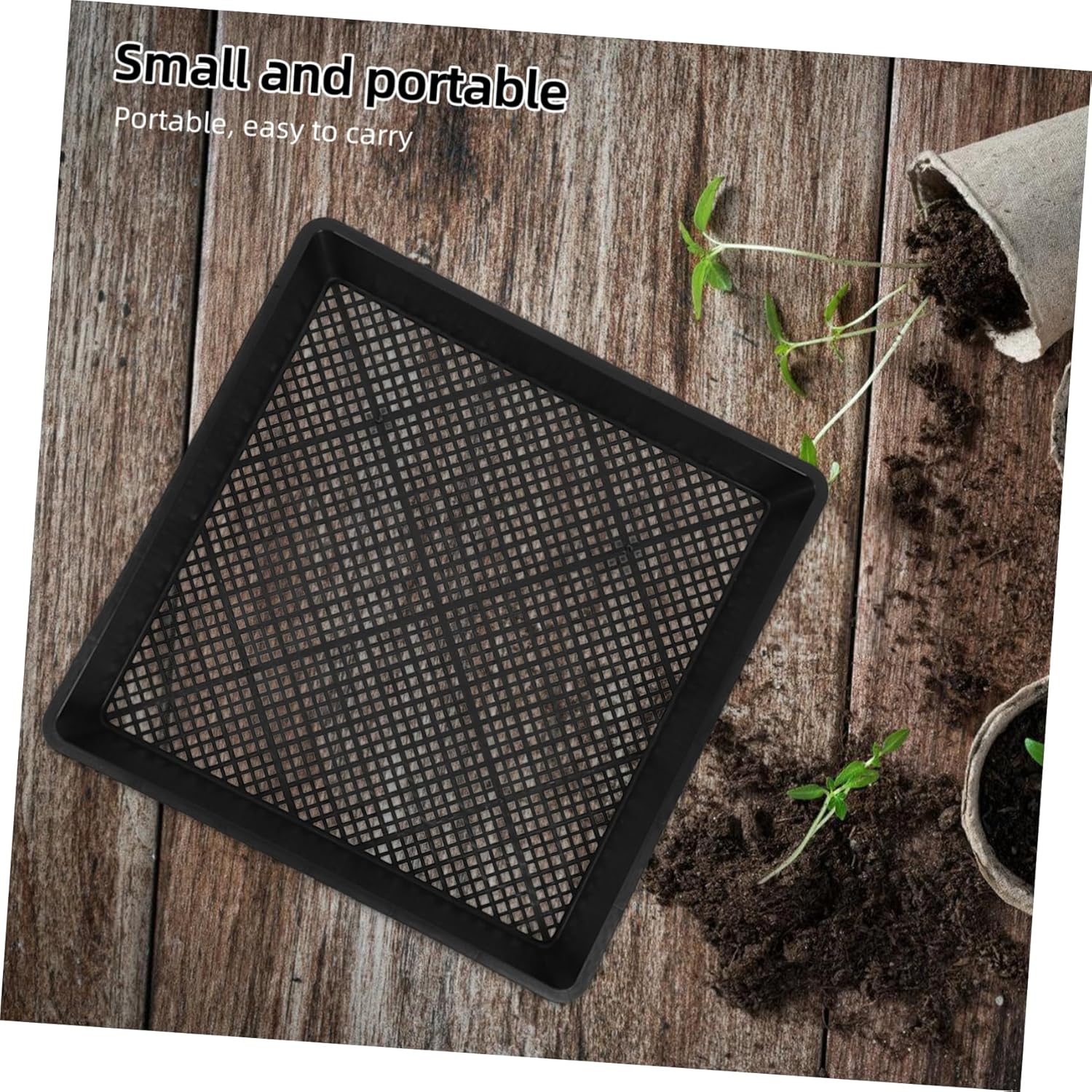 4pcs Plant Trays Mesh Growing Trays for Germination Indoor Plant Display Versatile Pot Arrangement Reduced Usage for and Microgreens