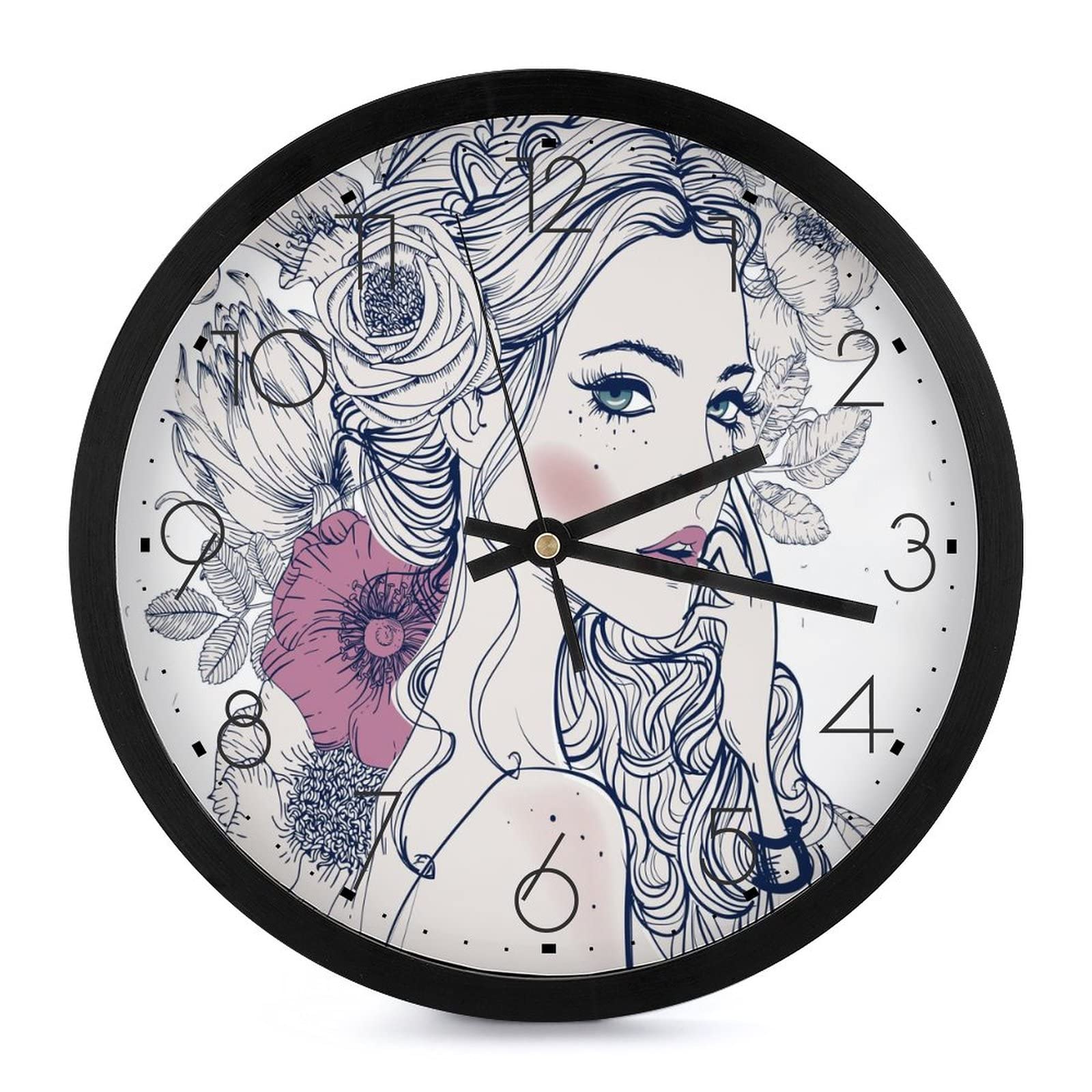 Pendule murale moderne papillon pour salon et chambre d'enfant