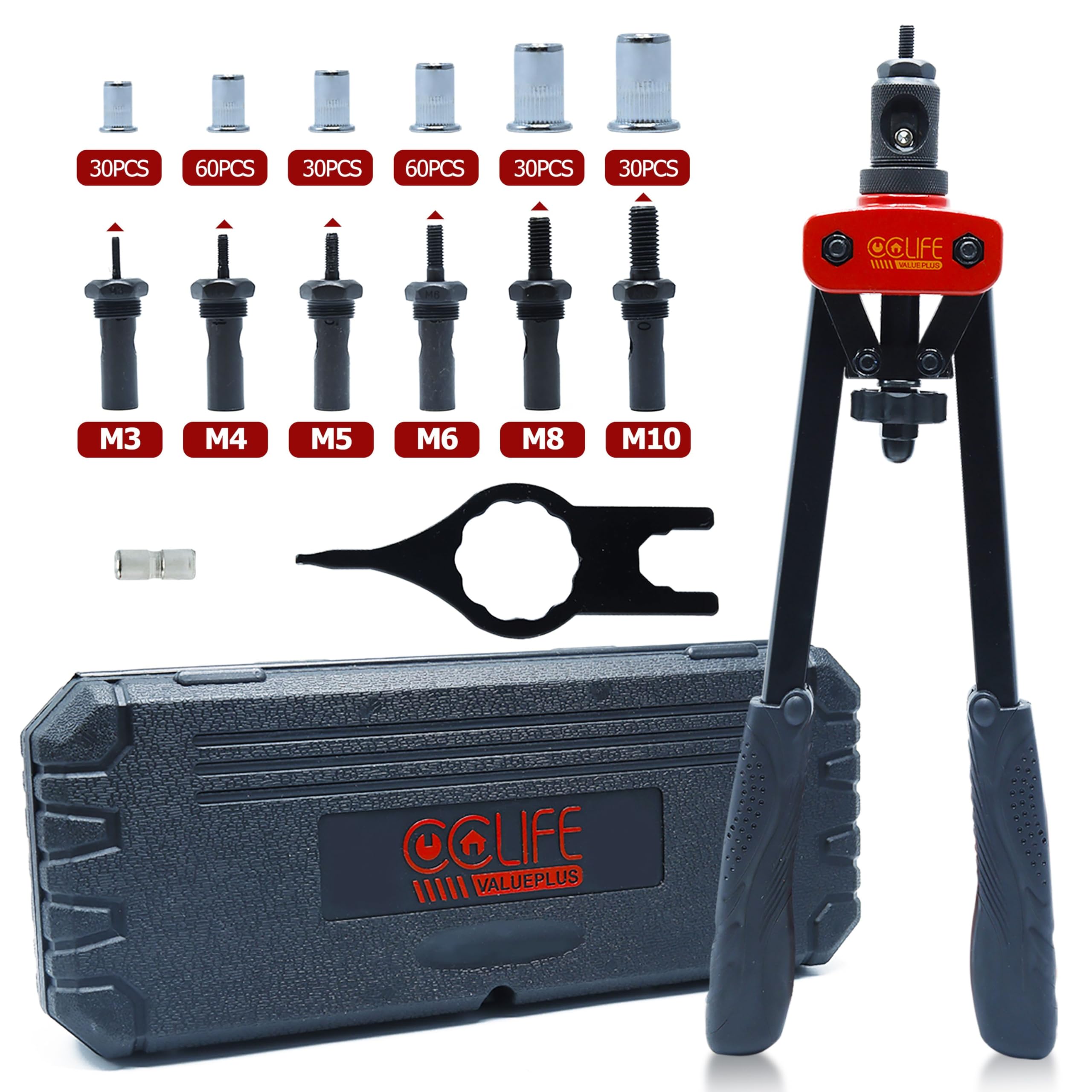 CCLIFE 2-in-1 professionele klinknageltang, klinknageltangset