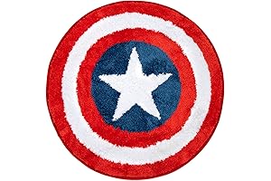 Jay Franco Marvel Avengers Shield Tufted Rug - Boys Super Hero Tufted...
