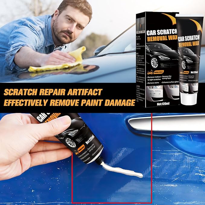 Kit de cera reparadora para rayones de autos 2 piezas miniatura 2