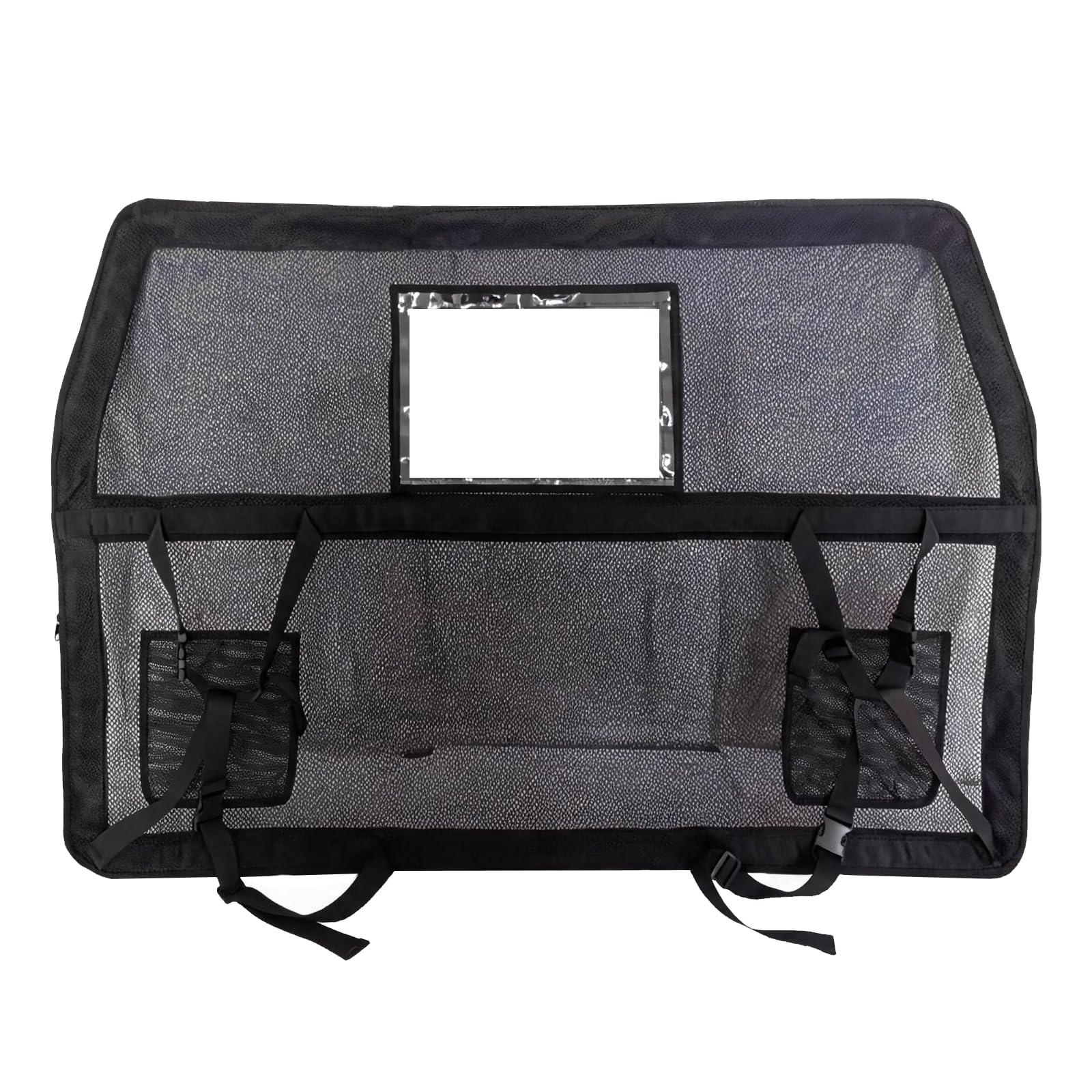 Barriera Per Cani Da Auto, Rete Antigraffio Per Cani Divisorio Per Sedile Posteriore Auto Con Finestra Di Visualizzazione Rimovibile Per Auto Suv Camion Berline E Sedile Posteriore 142x127x81 Cm