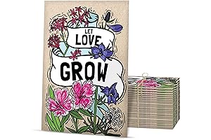 Let Love Grow Premium Bridal Shower Seed Packets: 25 Perennial Wildflower Seed...
