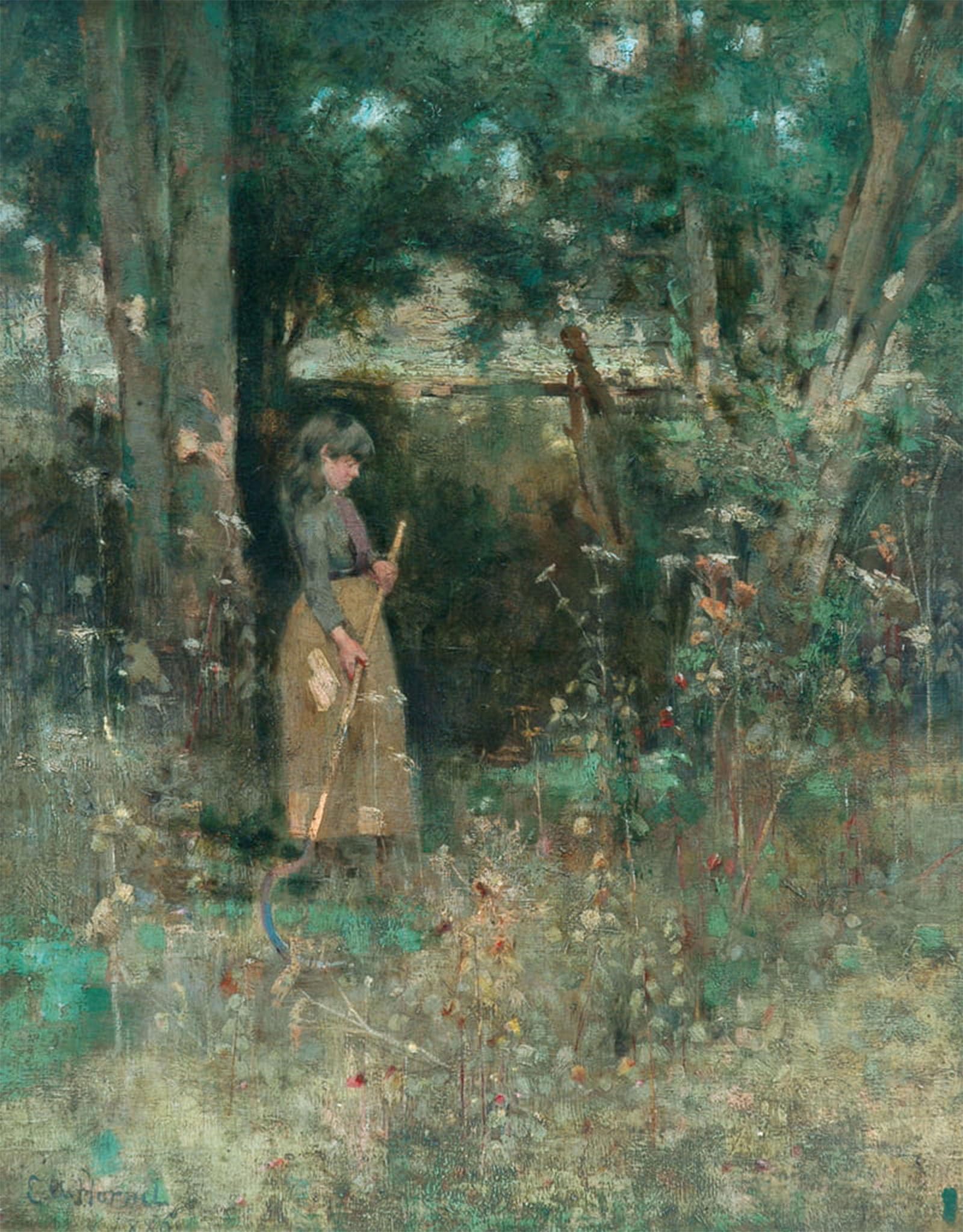 POSTERIIk Famous Print Pop Art Wall Art Graffiti the Woodcutter by Edward Atkinson Hornel Art Prints for Home Decor 60x90cm