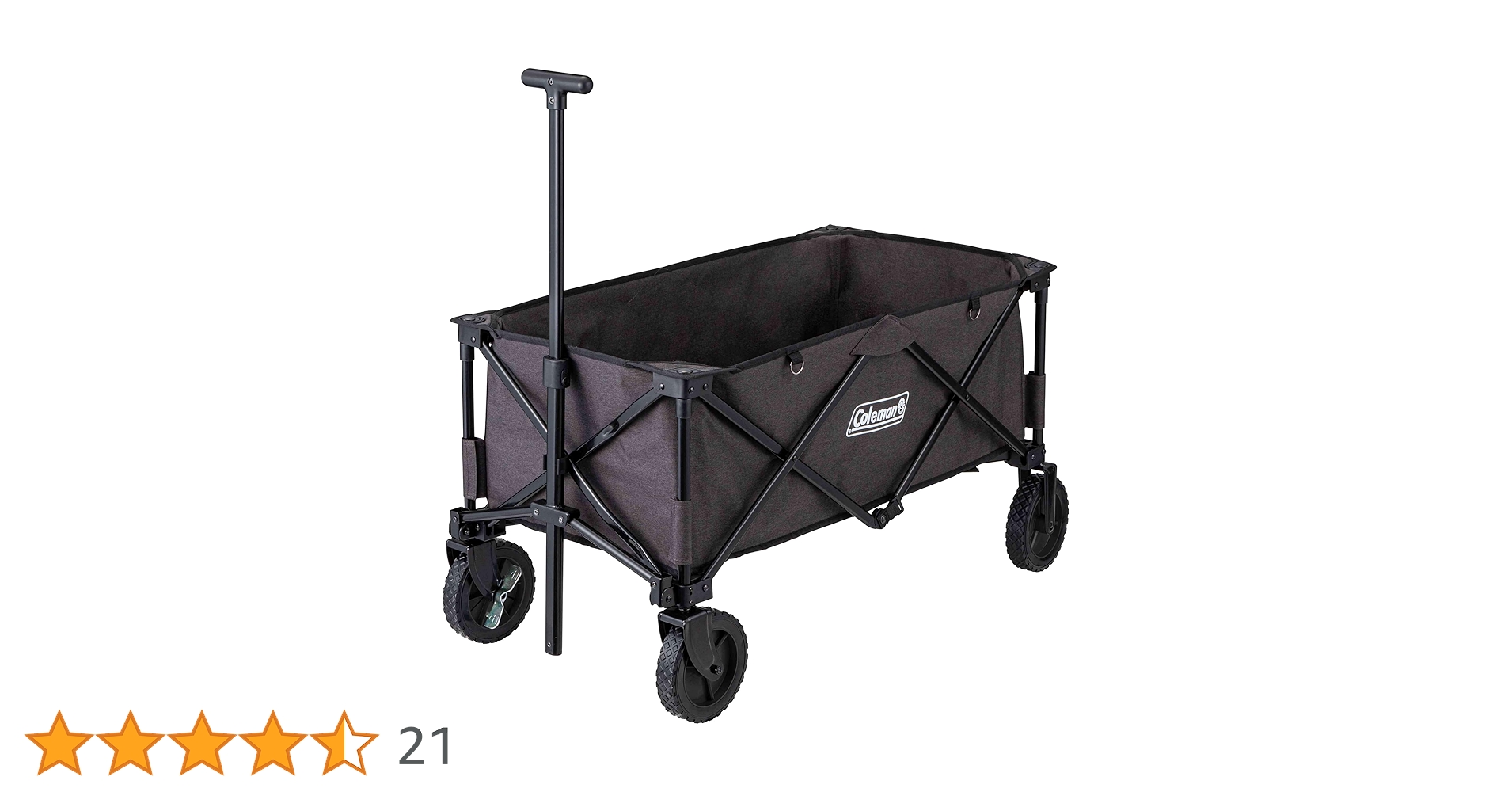 【新品未使用】Coleman キャリーカート ブラック Coleman] アウトドアワゴン 2207635 ヘザーブラック キャリー
