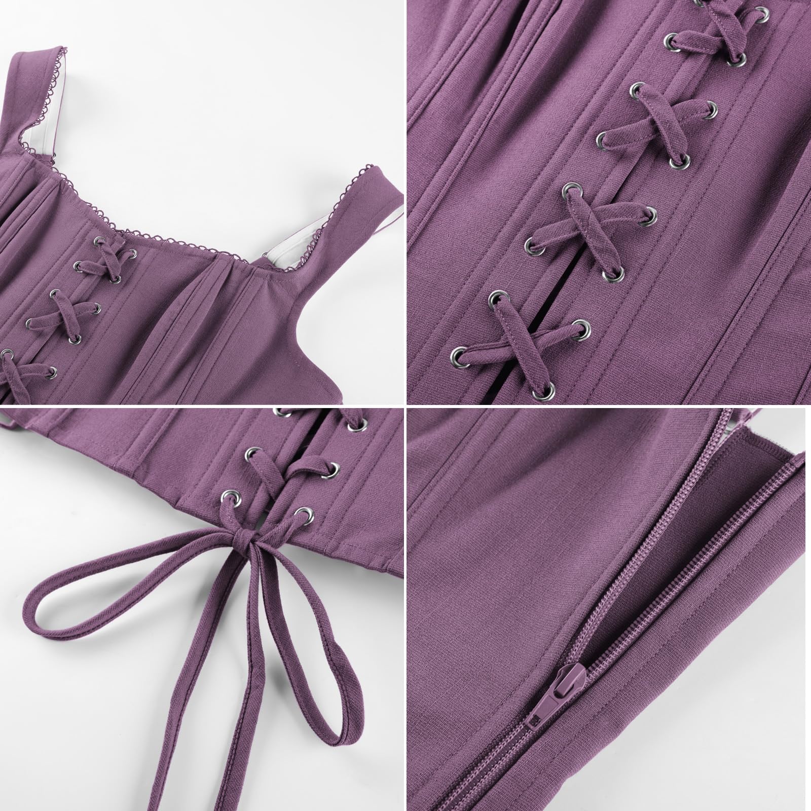 SCARLET DARKNESS Corset à lacets pour femme - Style Renaissance - Y2K - Bustier