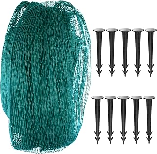 ANSUG Filet de Protection de Bassin Protégez Les étangs de Jardin Réduit Les Feuilles caduques avec 8 pegs (4 x 6 m)