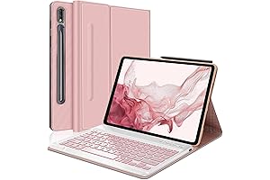 Galaxy Tab S7 FE 5G Case with Keyboard | Detachable Bluetooth Keyboard with Touchpad