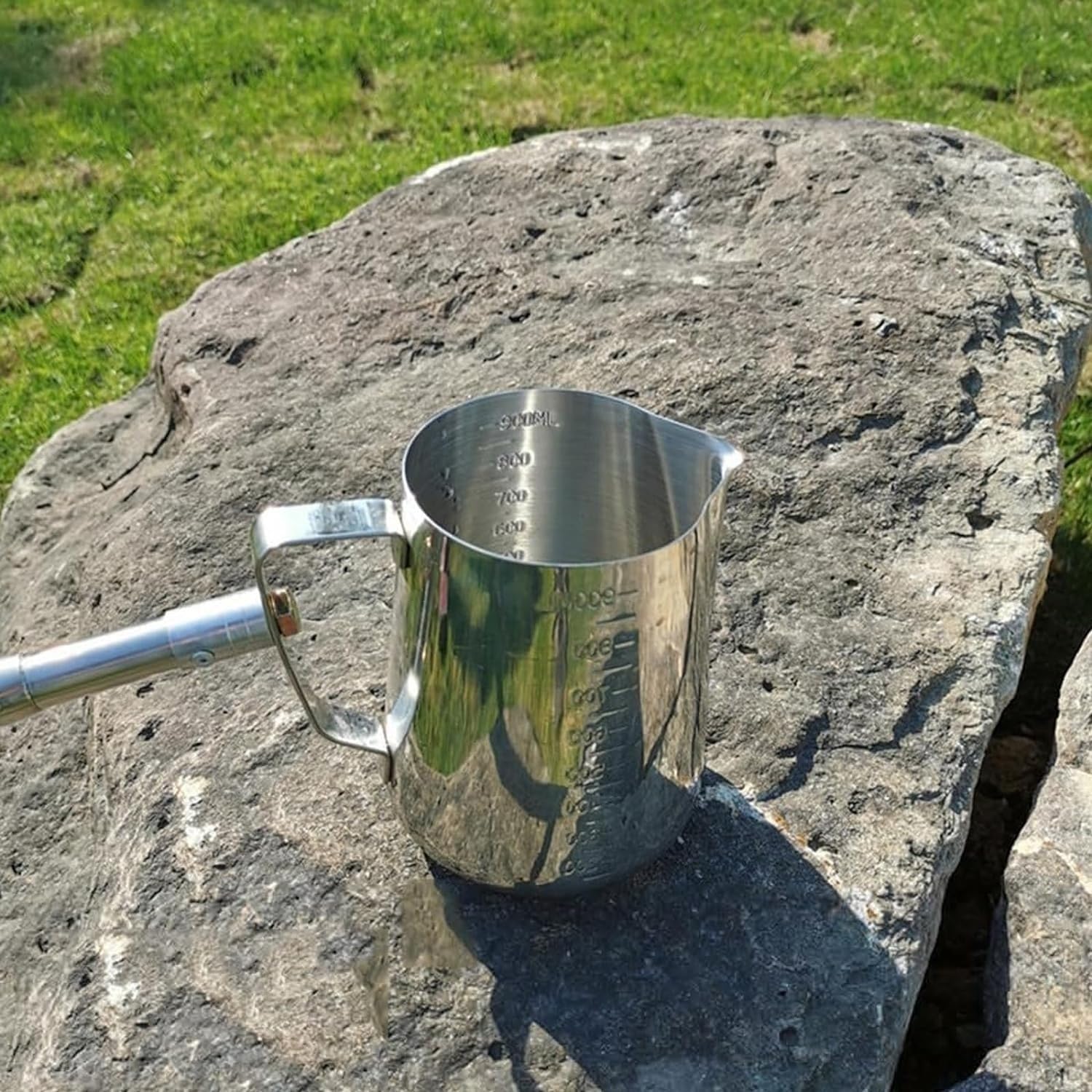 Wasserprobenehmer Mit Teleskopstange – Pendelbecher Mit Skala – 1000 Ml Fassungsvermögen – Aus Edelstahl 304 & Lebensmittelechtem Kunststoff – Für Flüsse, Brücken & Kanäle
