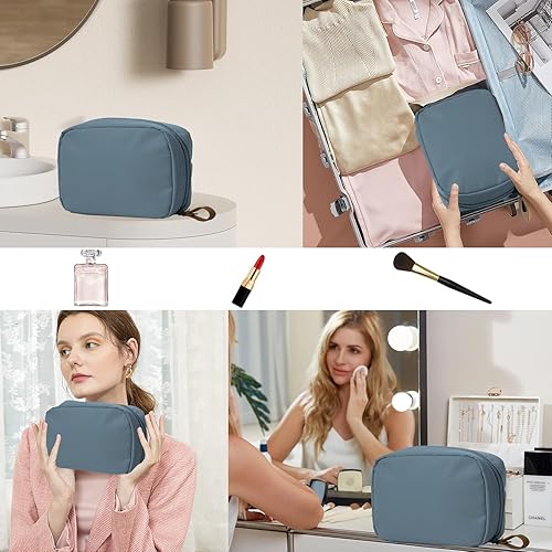 Miniatura 5 de Bolsa de maquillaje bolsa de cosméticos de viaje, bolsa de aseo organizadora, bolsa de accesorios de viaje, Gris