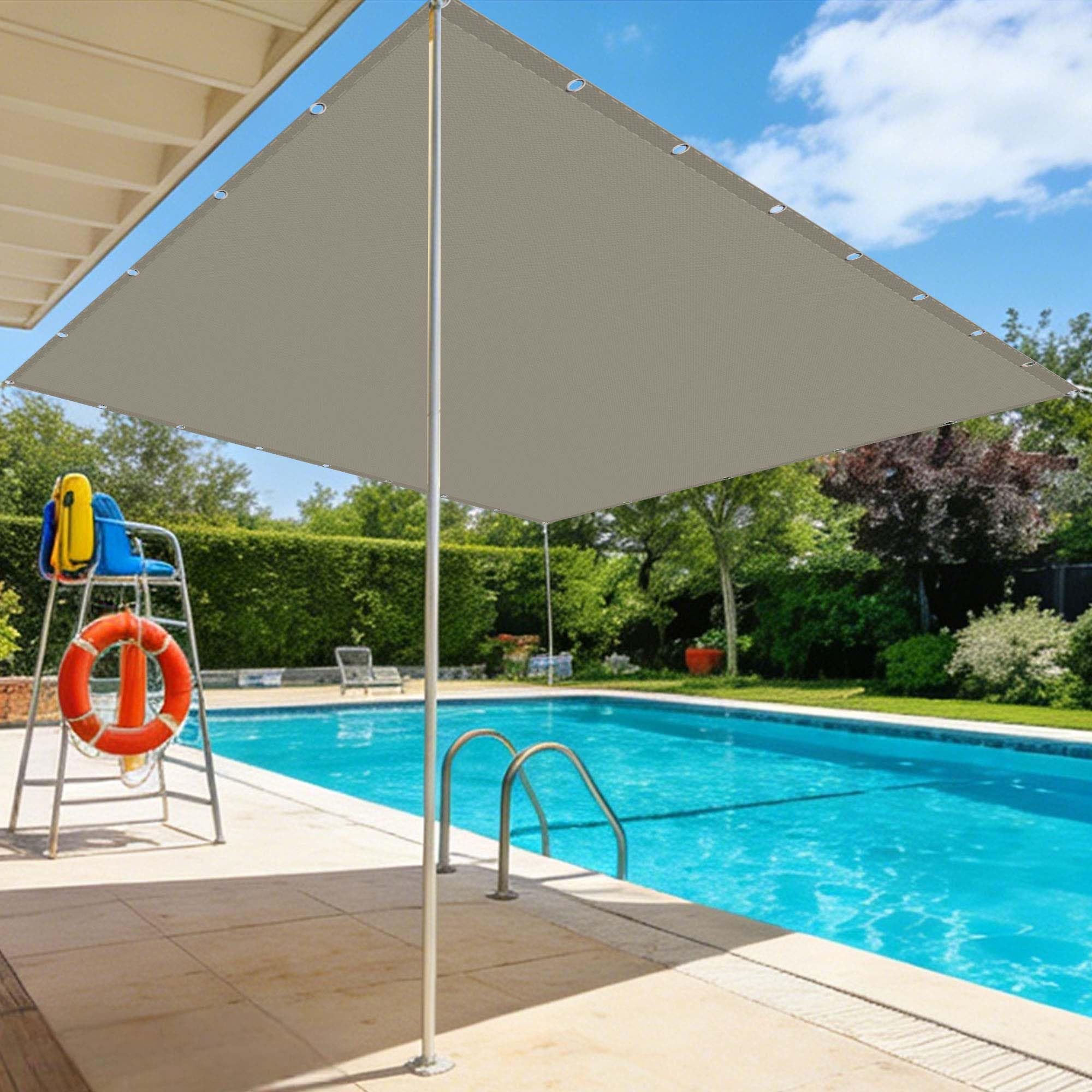 Voile d'ombrage imperméable fini la chaleur sur balcon et patio