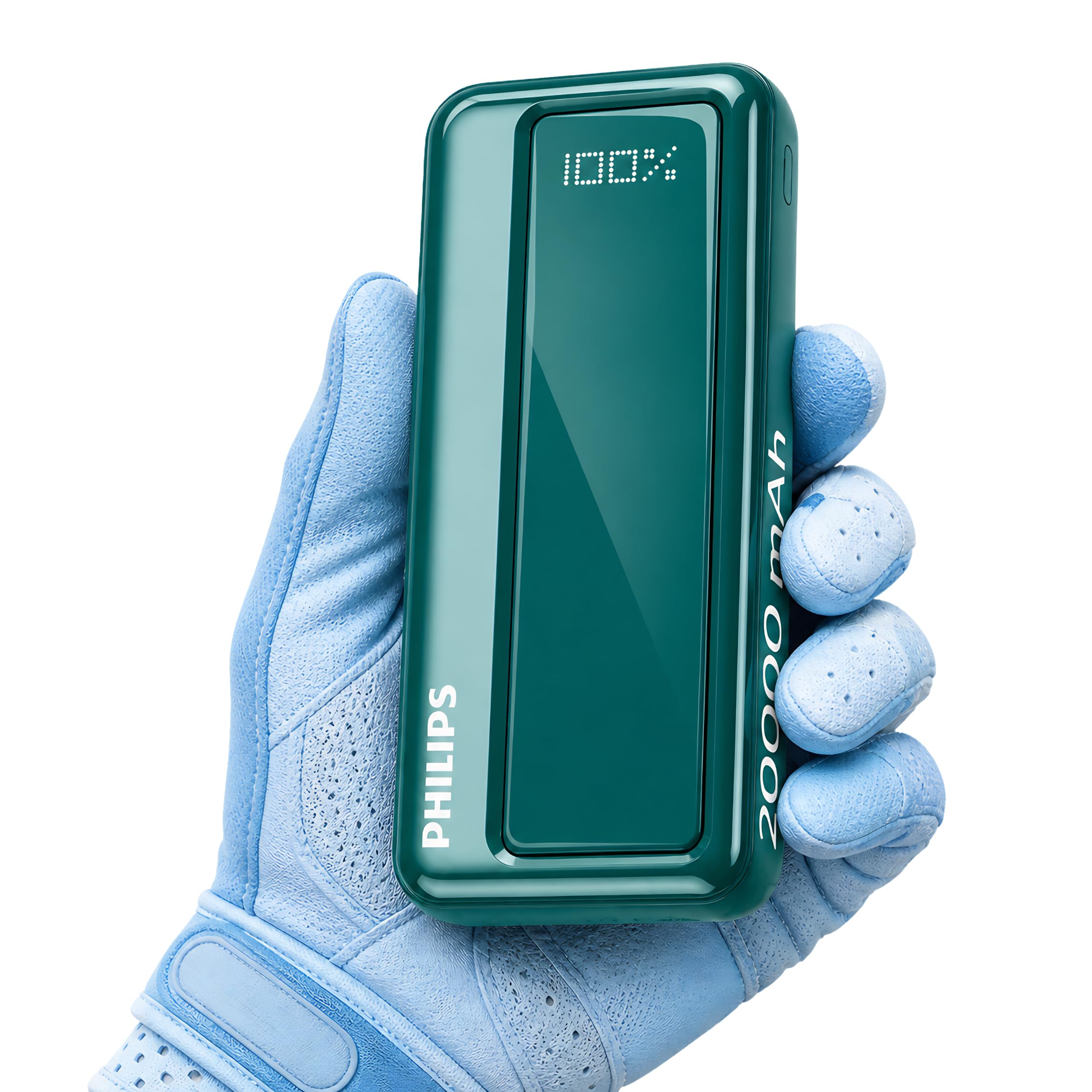 Philips 20000mAh 22.5W Fast Charging Power Bank (Deep Cyan) with Digital LED Display | Type-C Input/Output | 3 Output Ports | Lithium Polymer | Portable for Mobile, Tablet & Earbuds-image-25