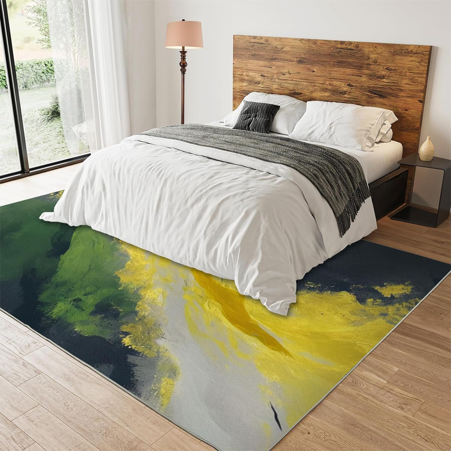Tappeto Con Illusione Ottica 3D Per Soggiorno, Strisce Di Trama Geometrica Astratta Tappeto Con Motivo Stampato,Tappetino Per Decorazioni Per La Casa,Tappetino Antiscivolo,Zerbino Lavabil -42937356759