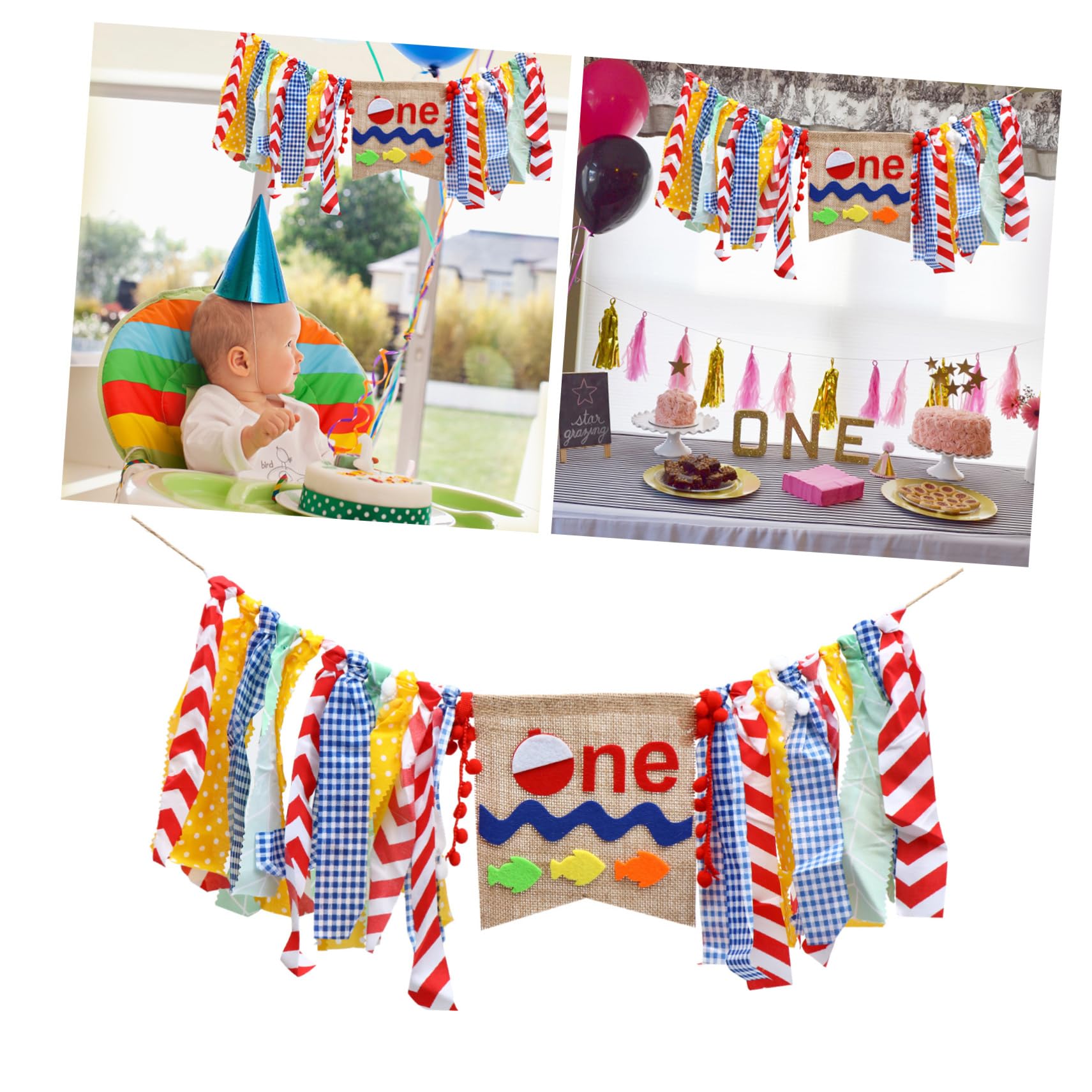 Vaguelly 3piezas Banderín Decorativo De Cumpleaños Cumpleaños Guirnalda Para Fiesta De Decoración Colgante Para Celebraciones Para Mesas y Paredes