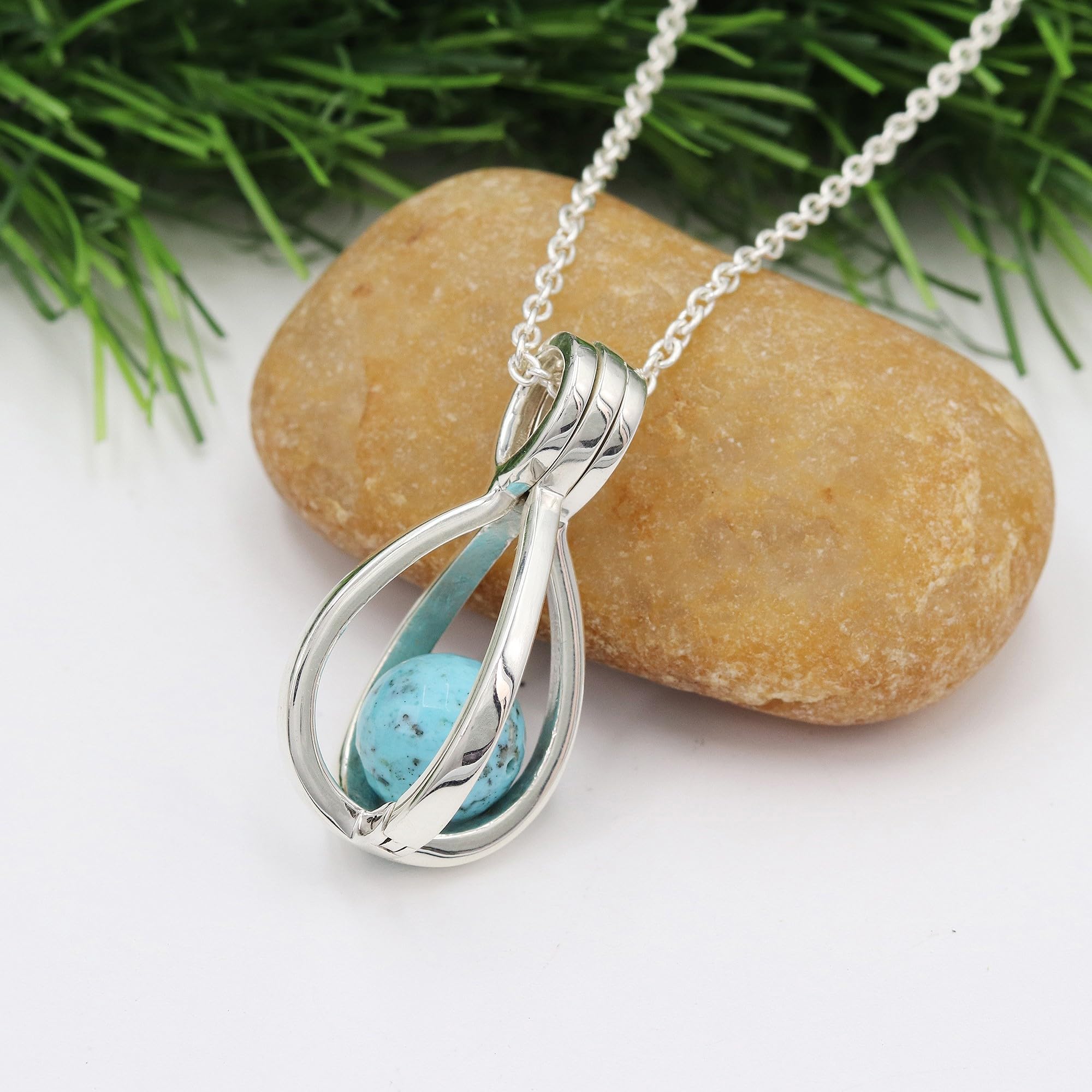 Collier en pierre de lune, colliers avec pendentif en argent labradorite, ouverture pour collier de changement de pierre, colliers avec pendentifs faits à la main